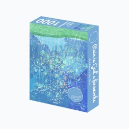 Blue Fireworks Rain Adult Puzzle