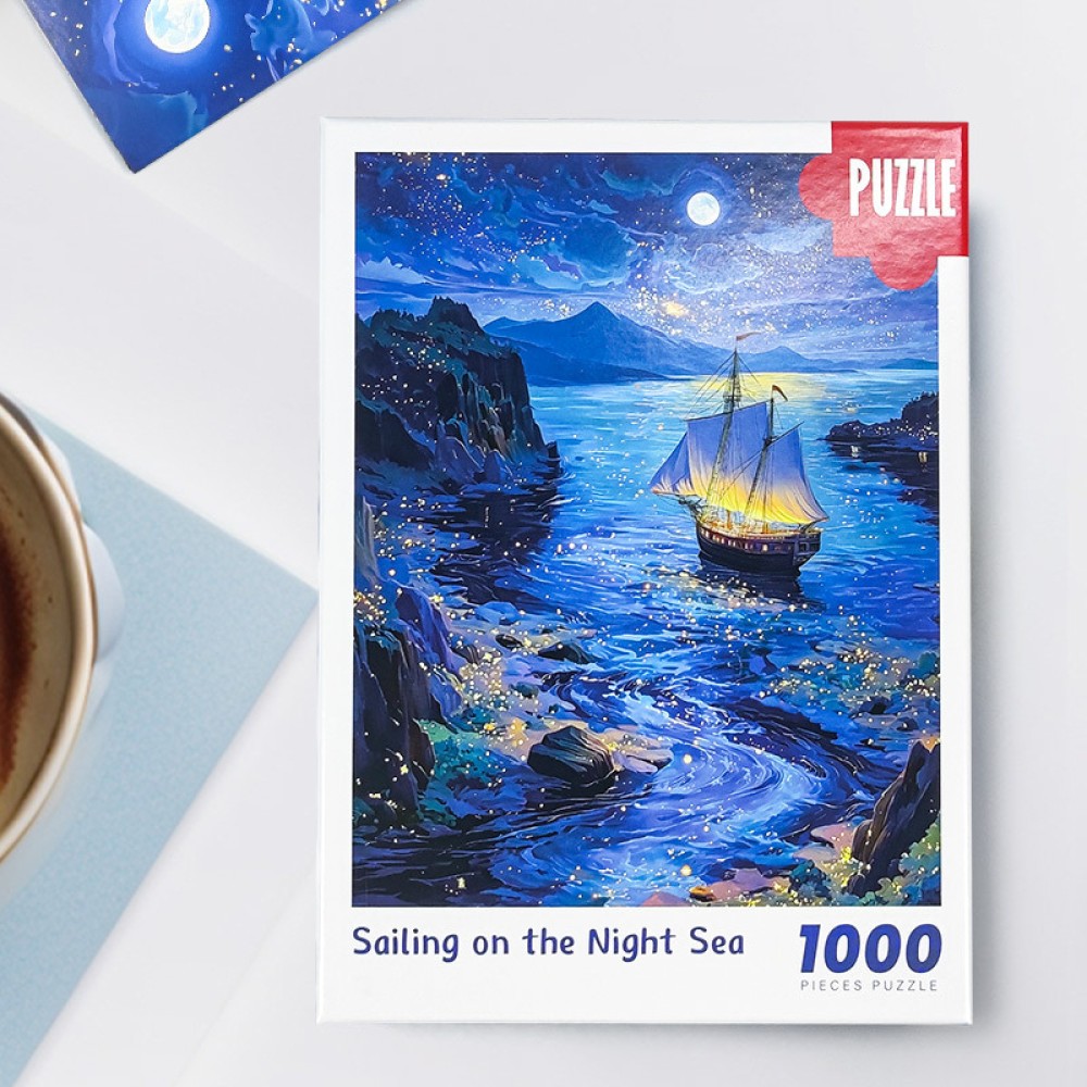 Night Sea Boating Puzzle for Adults Night Sea Boating Puzzle for Adults