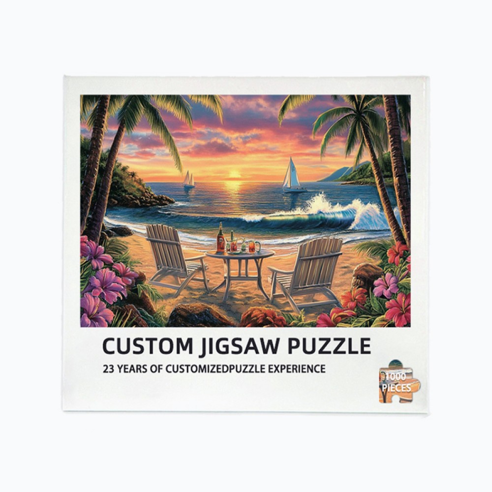Beach Sunset Puzzle for Adults