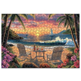Beach Sunset Puzzle for Adults