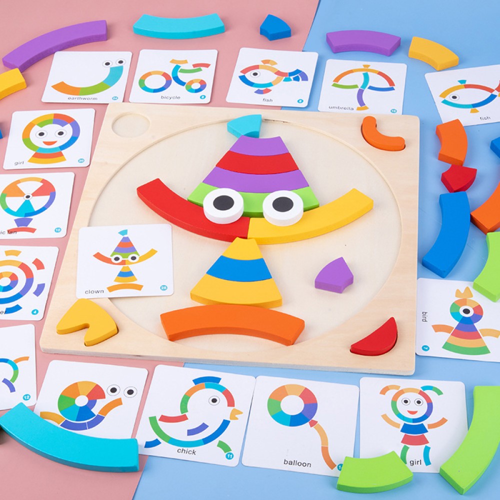 Rainbow Color Block Puzzle for Children Rainbow Color Block Puzzle for Children