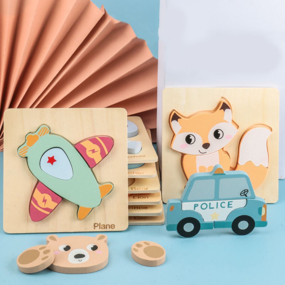 Children's Transportation and Animal Building Block Puzzle Children's Transportation and Animal Building Block Puzzle