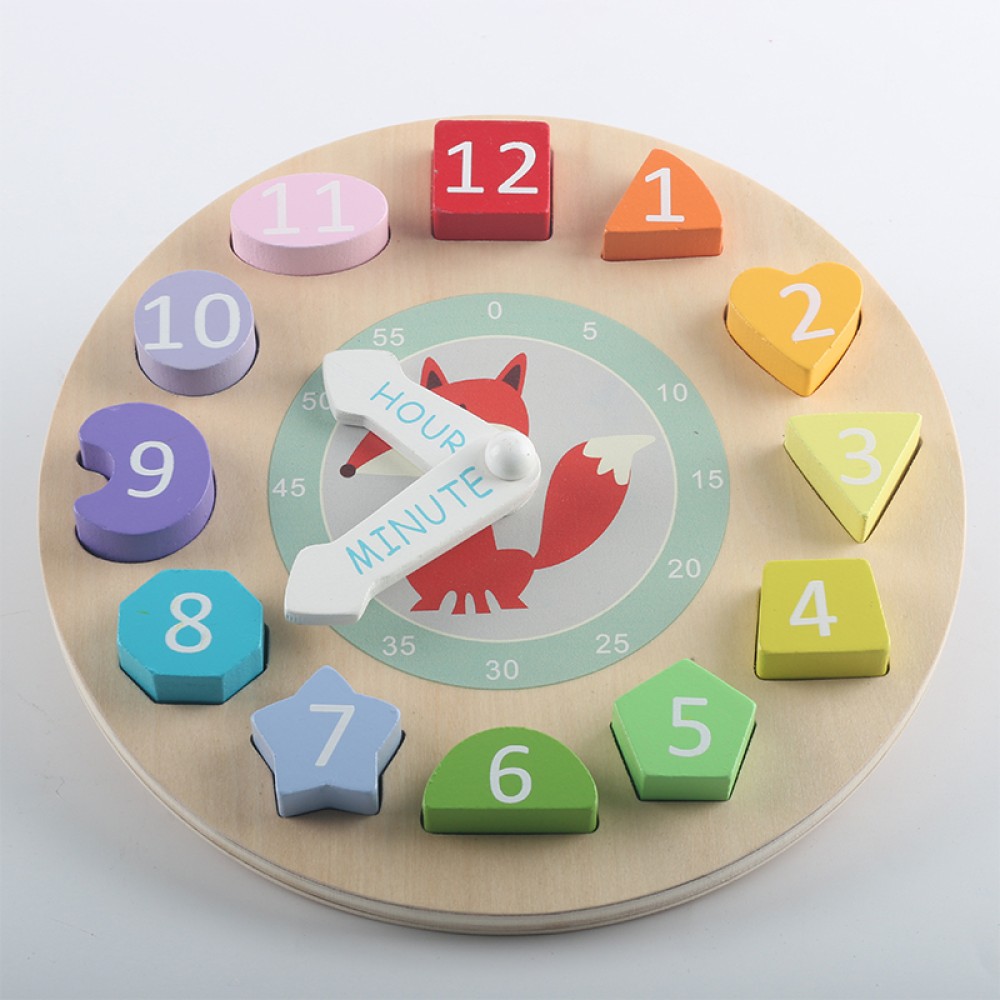 Colorful Digital Clock Building Block Puzzle Colorful Digital Clock Building Block Puzzle