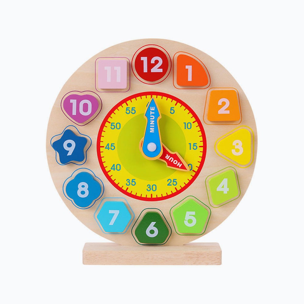 Children's Block Clock Puzzle