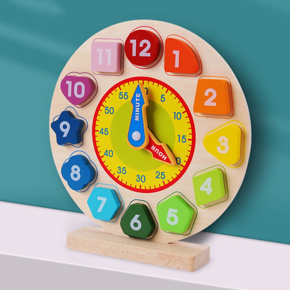 Children's Block Clock Puzzle Children's Block Clock Puzzle