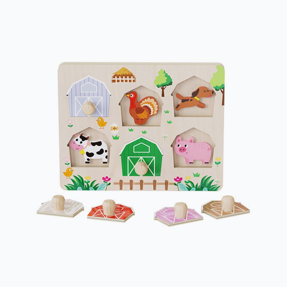 Children's Farm Building Block Puzzle