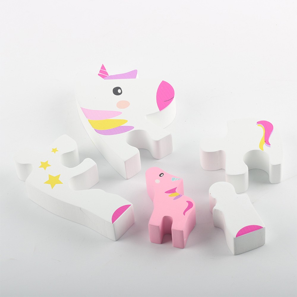Unicorn 3D Building Block Puzzle Unicorn 3D Building Block Puzzle