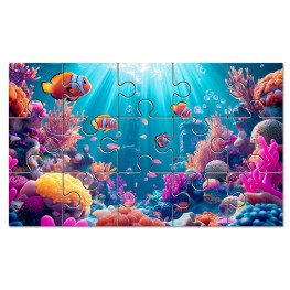 15-Piece Colorful Underwater Puzzle for Children