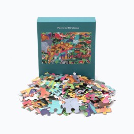 Cartoon Animal World Children's Puzzle