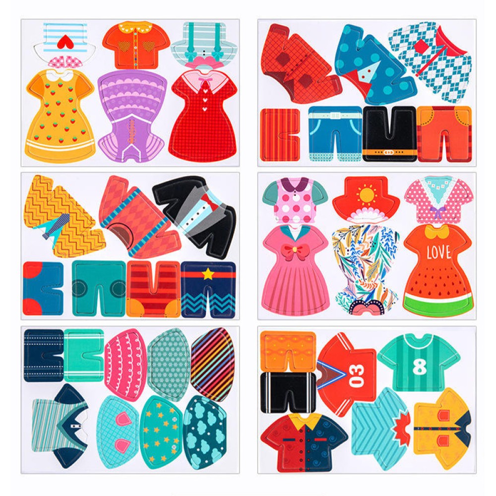 Children's Clothing Matching Puzzle Children's Clothing Matching Puzzle