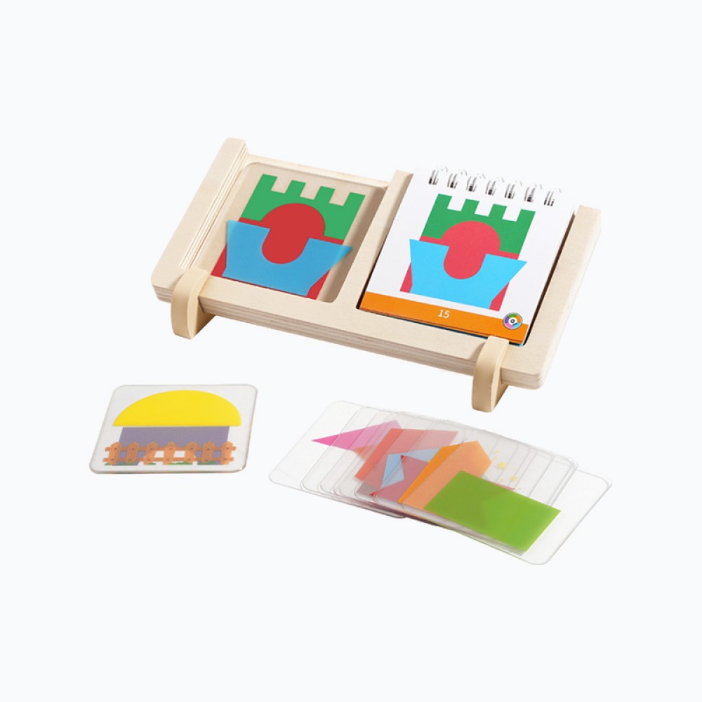 Geometric House Puzzle for Children