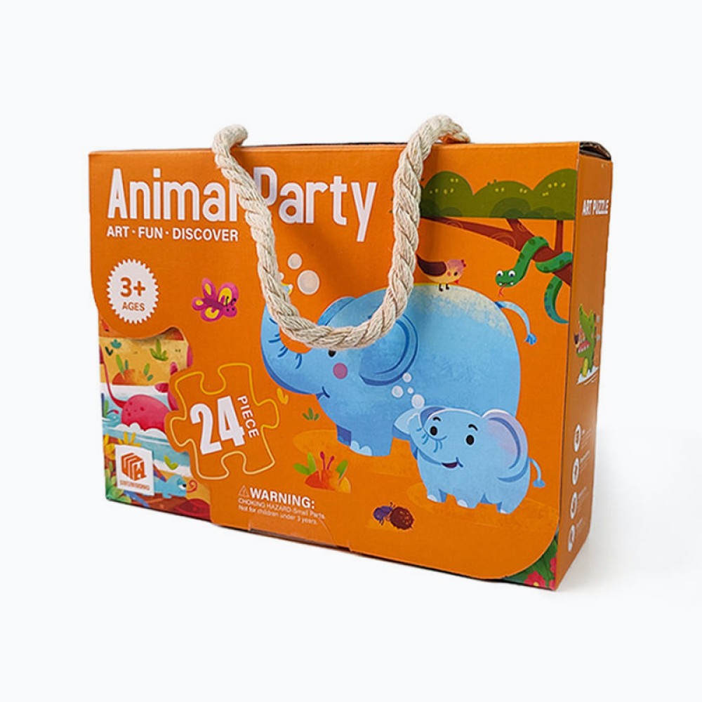 Cartoon Elephant Puzzle for Children