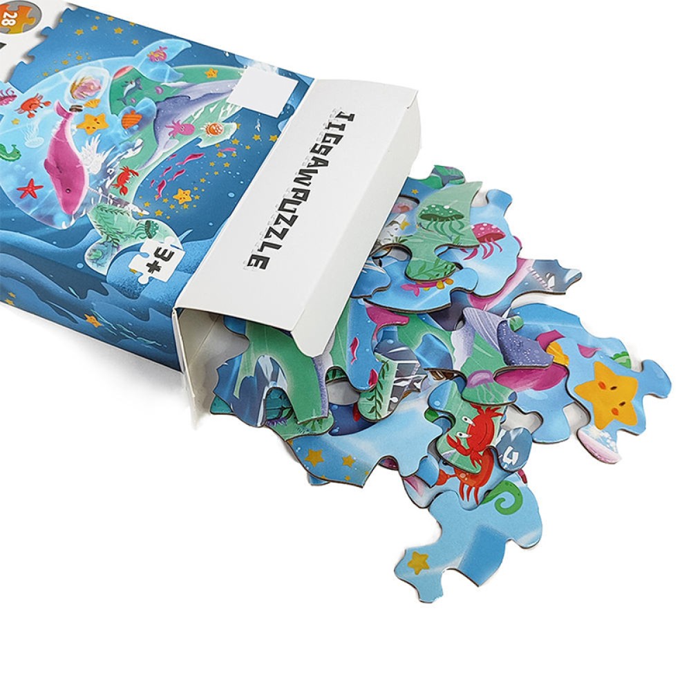 28-Piece Whale Puzzle for Children 28-Piece Whale Puzzle for Children
